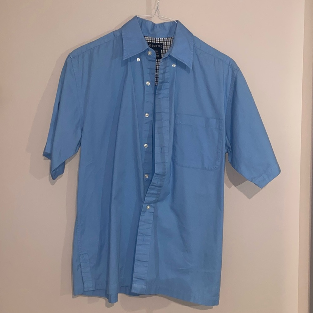Blue men’s button-down